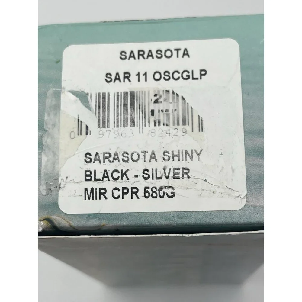 Costa Del Mar Sunglasses SAR‎ 11 Sarasota Shiny Black / Silver Mirror 580G Case